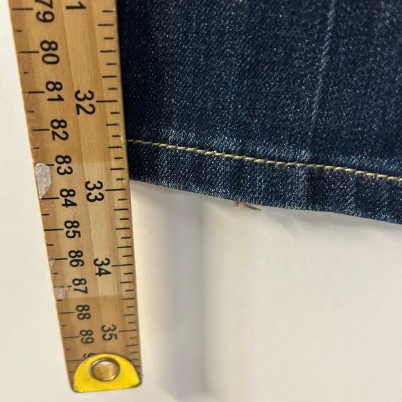 Anoname Bootcut Washed Dark Blue 5 Pocket Casual Denim Jeans Women’s Size 25 - Picture 6 of 7